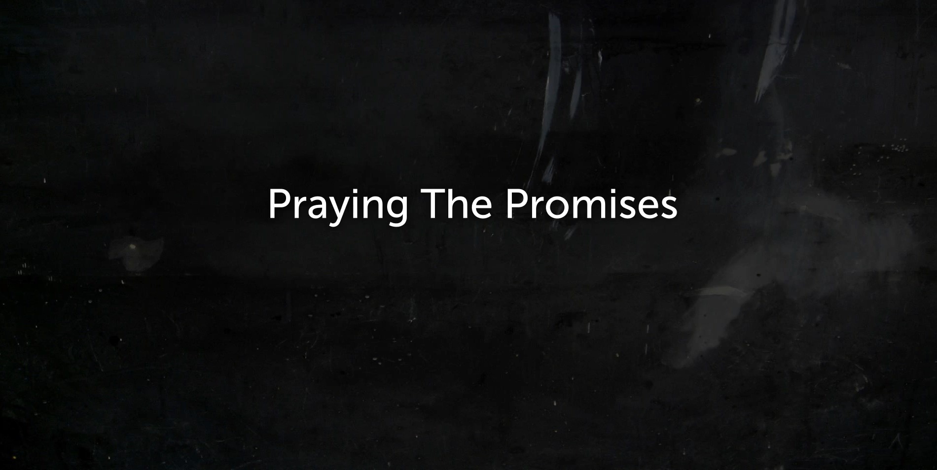Praying promises